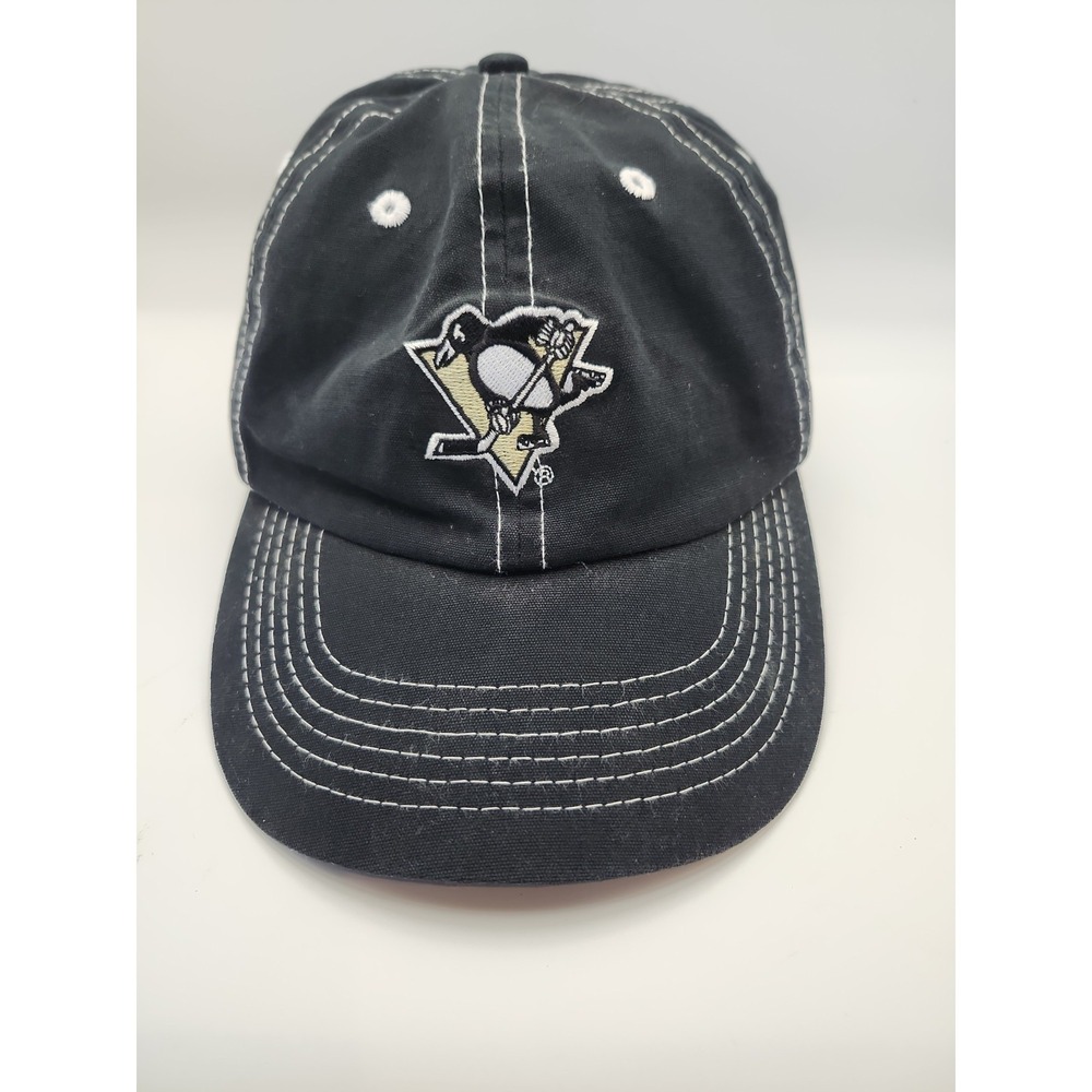 Pittsburgh Penguins NHL Adjustable Baseball Cap Hat Embroidered Black Hockey